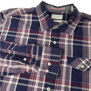 Tommy Bahama Jeans Island Crafted‎ Modern Fit X-Large Long Sleeve Plaid Shirt